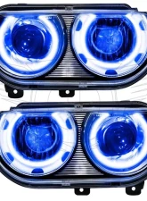 Oracle Lighting Pre-Assembled Headlights (HID Style) Blue Color SMD HL Dodge Challenger 2008-2014                                     - 7132-002 - Image 4