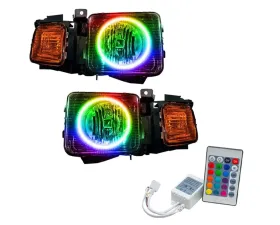 Oracle Lighting Pre-Assembled Headlights (Combo) ColorSHIFT w/ Simple Controller SMD HL Hummer H3 2006-2008