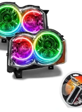 Oracle Lighting Pre-Assembled LED Halo Headlights (HID Style) ColorSHIFT SMD HL Jeep Grand Cherokee 2008-2010                                     - 7139-330 - Image 5