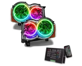 Oracle Lighting Pre-Assembled LED Halo Headlights (HID Style) ColorSHIFT w/ 2.0 Controller SMD HL Jeep Grand Cherokee 2008-2010