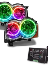 Oracle Lighting Pre-Assembled LED Halo Headlights (HID Style) ColorSHIFT w/ 2.0 Controller SMD HL Jeep Grand Cherokee 2008-2010                                     - 7139-333 - Image 5