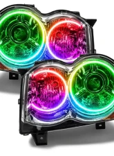 Oracle Lighting Pre-Assembled LED Halo Headlights (HID Style) ColorSHIFT w/o Controller SMD HL Jeep Grand Cherokee 2008-2010                                     - 7139-334 - Image 5