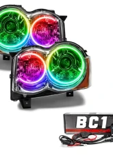 Oracle Lighting Pre-Assembled LED Halo Headlights (HID Style) ColorSHIFT w/ BC1 Controller SMD HL Jeep Grand Cherokee 2008-2010                                     - 7139-335 - Image 5