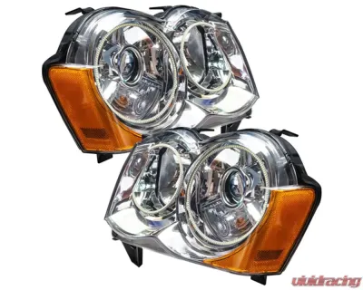 Oracle Lighting Pre-Assembled LED Halo Headlights (HID Style) ColorSHIFT w/ 2.0 Controller SMD HL Jeep Grand Cherokee 2008-2010 - 7139-333