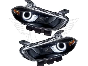Oracle Lighting Pre-Assembled Headlights (HID Style - Black Housing) White Color SMD HL Dodge Dart 2013-2016 - 7142-001 - Image 5