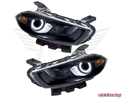 Oracle Lighting Pre-Assembled Headlights (HID Style - Black Housing) White Color SMD HL Dodge Dart 2013-2016 - 7142-001