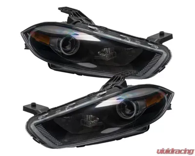 Oracle Lighting Pre-Assembled Headlights (HID Style - Black Housing) ColorSHIFT w/ Simple Controller SMD HL Dodge Dart 2013-2016 - 7142-504