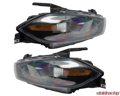 Oracle Lighting Pre-Assembled Headlights (HID Style - Black Housing) ColorSHIFT w/ Simple Controller SMD HL Dodge Dart 2013-2016 - 7142-504