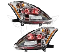 Oracle Lighting Pre-Assembled Headlights (HID Style) Red Color SMD HL Nissan 350Z 2003-2005