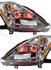 Oracle Lighting Pre-Assembled Headlights (HID Style) Red Color SMD HL Nissan 350Z 2003-2005                                     - 7144-003 - Image 5