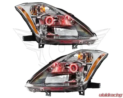 Oracle Lighting Pre-Assembled Headlights (HID Style) Red Color SMD HL Nissan 350Z 2003-2005 - 7144-003