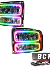 Oracle Lighting Pre-Assembled Halo Headlights (Chrome Housing) ColorSHIFT w/ BC1 Controller SMD HL Ford Excursion 2005                                     - 7146-335 - Image 5