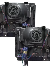 Oracle Lighting Pre-Assembled Halo Headlights (Chrome Housing) ColorSHIFT w/ 2.0 Controller SMD HL Ford Excursion 2005                                     - 7146-333 - Image 4
