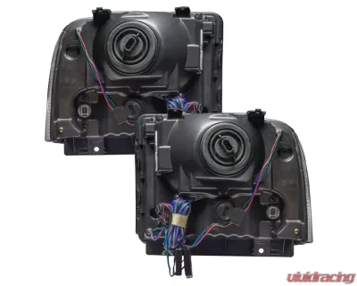 Oracle Lighting Pre-Assembled Halo Headlights (Chrome Housing) ColorSHIFT w/ 2.0 Controller SMD HL Ford Excursion 2005 - 7146-333