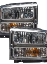 Oracle Lighting Pre-Assembled Halo Headlights (Chrome Housing) ColorSHIFT w/ 2.0 Controller SMD HL Ford Excursion 2005                                     - 7146-333 - Image 2