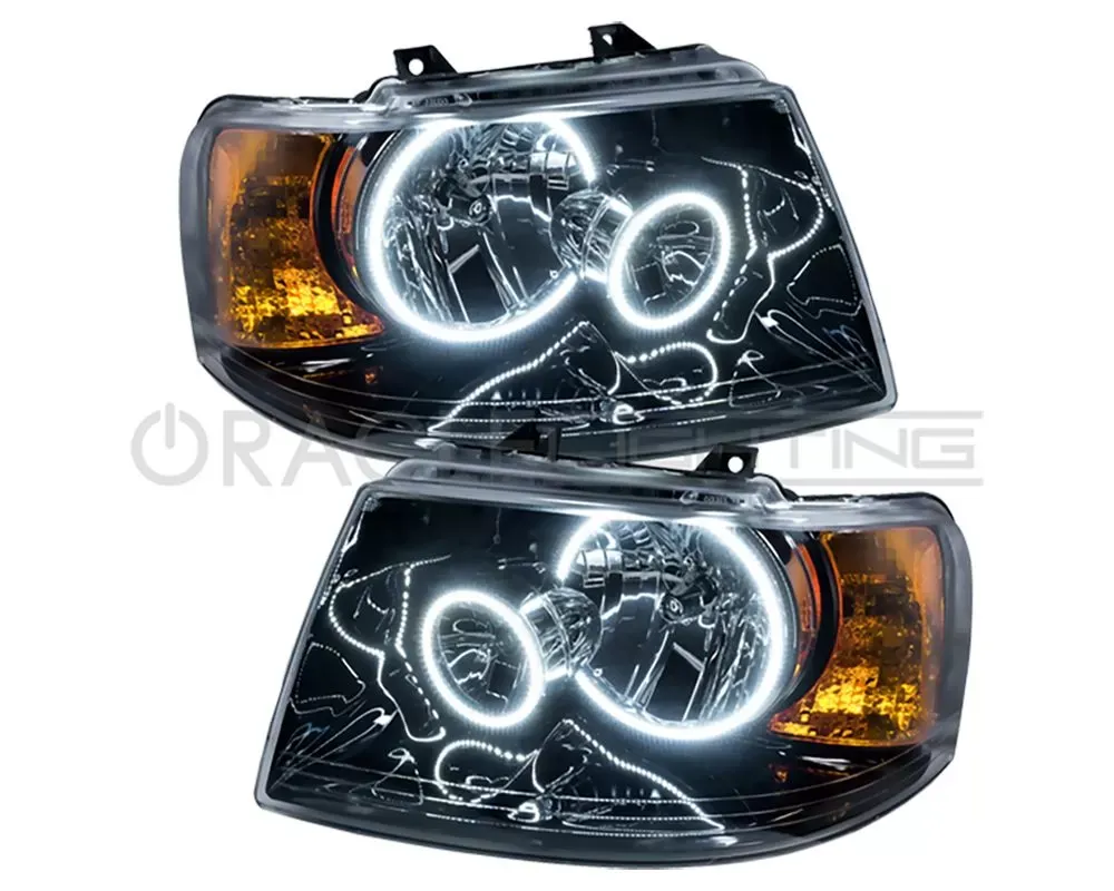 Oracle Lighting Pre-Assembled LED Halo Headlights (Black Housing) White Color SMD HL Ford Expedition 2003-2006 - 7154-001