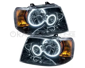 Oracle Lighting Pre-Assembled LED Halo Headlights (Black Housing) White Color SMD HL Ford Expedition 2003-2006