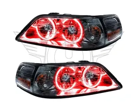 Oracle Lighting Pre-Assembled LED Halo Headlights (Non-HID) Red Color SMD HL Lincoln Town Car 2005-2008