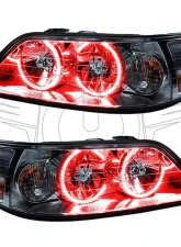 Oracle Lighting Pre-Assembled LED Halo Headlights (Non-HID) Red Color SMD HL Lincoln Town Car 2005-2008                                     - 7155-003 - Image 5