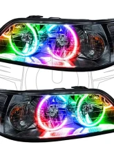 Oracle Lighting Pre-Assembled LED Halo Headlights (Non-HID) ColorSHIFT w/ 2.0 Controller SMD HL Lincoln Town Car 2005-2008                                     - 7155-333 - Image 5