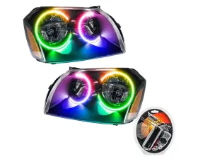 Oracle Lighting Pre-Assembled Halo Headlights (Black Housing) ColorSHIFT w/ RF Controller SMD HL Dodge Magnum 2005-2007
