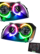 Oracle Lighting Pre-Assembled Halo Headlights (Black Housing) ColorSHIFT w/ 2.0 Controller SMD HL Dodge Magnum 2005-2007                                     - 7156-333 - Image 5