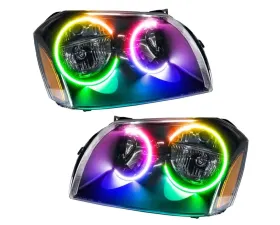 Oracle Lighting Pre-Assembled Halo Headlights (Black Housing) ColorSHIFT w/o Controller SMD HL Dodge Magnum 2005-2007