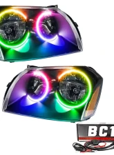 Oracle Lighting Pre-Assembled Halo Headlights (Black Housing) ColorSHIFT w/ BC1 Controller SMD HL Dodge Magnum 2005-2007                                     - 7156-335 - Image 5