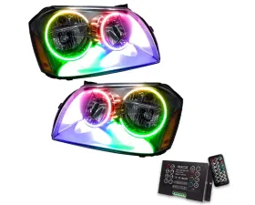 Oracle Lighting Pre-Assembled Halo Headlights (Chrome Housing) ColorSHIFT w/ 2.0 Controller SMD HL Dodge Magnum 2005-2007