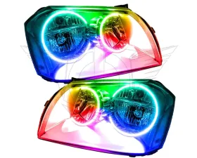 Oracle Lighting Pre-Assembled Halo Headlights (Chrome Housing) ColorSHIFT w/o Controller SMD HL Dodge Magnum 2005-2007