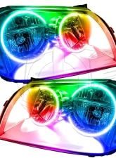 Oracle Lighting Pre-Assembled Halo Headlights (Chrome Housing) ColorSHIFT w/o Controller SMD HL Dodge Magnum 2005-2007                                     - 7157-334 - Image 5