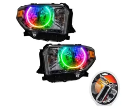 Oracle Lighting Pre-Assembled Headlights LED Halo Kit ColorSHIFT w/ RF Controller Toyota Tundra 2014-2017