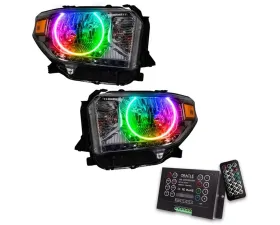 Oracle Lighting Pre-Assembled Headlights LED Halo Kit ColorSHIFT w/ 2.0 Controller Toyota Tundra 2014-2017