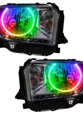 Oracle Lighting Pre-Assembled Headlights LED Halo Kit ColorSHIFT w/ No Controller Toyota Tundra 2014-2017                                     - 7158-334 - Image 5