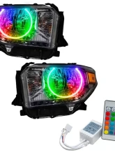 Oracle Lighting Pre-Assembled Headlights LED Halo Kit ColorSHIFT w/ Simple Controller Toyota Tundra 2014-2017                                     - 7158-504 - Image 5