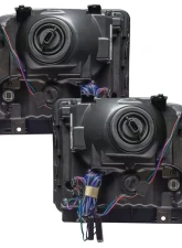 Oracle Lighting Pre-Assembled Halo Headlights (Chrome Housing) ColorSHIFT w/o Controller SMD HL Ford F-250/350 2005-2007                                     - 7160-334 - Image 4