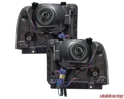 Oracle Lighting Pre-Assembled Halo Headlights (Chrome Housing) ColorSHIFT w/o Controller SMD HL Ford F-250/350 2005-2007 - 7160-334