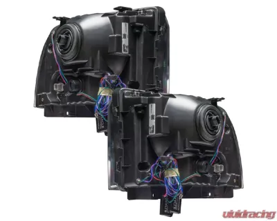 Oracle Lighting Pre-Assembled Halo Headlights (Chrome Housing) ColorSHIFT w/o Controller SMD HL Ford F-250/350 2005-2007 - 7160-334