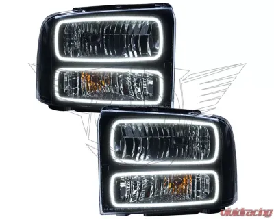 Oracle Lighting Pre-Assembled Halo Headlights (Black Housing) White Color SMD HL Ford F-250 | 350 2005-2007 - 7161-001