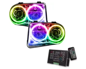 Oracle Lighting Pre-Assembled Halo Headlights (Non-HID) ColorSHIFT w/ 2.0 Controller SMD HL Chrysler 300C V8 2005-2010