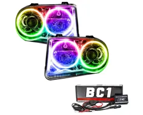 Oracle Lighting Pre-Assembled Halo Headlights (Non-HID) ColorSHIFT w/ BC1 Controller SMD HL Chrysler 300C V8 2005-2010