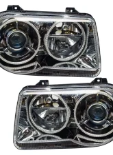 Oracle Lighting Pre-Assembled Halo Headlights (Non-HID) ColorSHIFT w/ 2.0 Controller SMD HL Chrysler 300C V8 2005-2010                                     - 7163-333 - Image 2