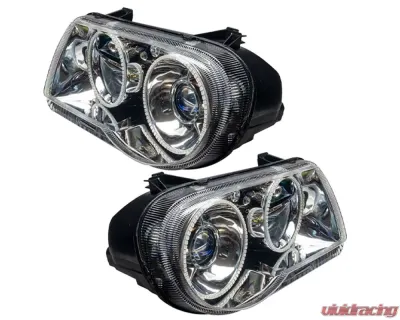 Oracle Lighting Pre-Assembled Halo Headlights (Non-HID) ColorSHIFT w/ 2.0 Controller SMD HL Chrysler 300C V8 2005-2010 - 7163-333