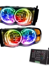Oracle Lighting Pre-Assembled Halo Headlights ColorSHIFT w/ 2.0 Controller SMD HL Dodge Ram 2002-2005                                     - 7164-333 - Image 5