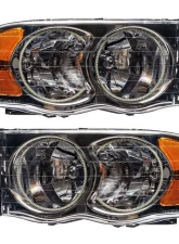 Oracle Lighting Pre-Assembled Halo Headlights ColorSHIFT w/ 2.0 Controller SMD HL Dodge Ram 2002-2005                                     - 7164-333 - Image 2