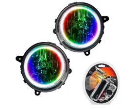 Oracle Lighting Pre-Assembled Halo Headlights ColorSHIFT w/ RF Controller SMD HL Jeep Patriot 2007-2010