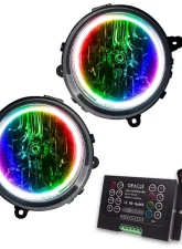 Oracle Lighting Pre-Assembled Halo Headlights ColorSHIFT w/ 2.0 Controller SMD HL Jeep Patriot 2007-2010                                     - 7168-333 - Image 5