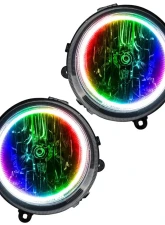Oracle Lighting Pre-Assembled Halo Headlights ColorSHIFT w/o Controller SMD HL Jeep Patriot 2007-2010                                     - 7168-334 - Image 5