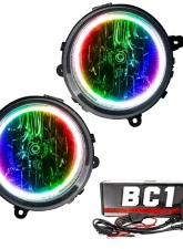 Oracle Lighting Pre-Assembled Halo Headlights ColorSHIFT w/ BC1 Controller SMD HL Jeep Patriot 2007-2010                                     - 7168-335 - Image 5