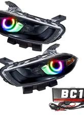 Oracle Lighting Pre-Assembled Halo Headlights (Halogen Style - Black) ColorSHIFT w/ BC1 Controller SMD HL Dodge Dart 2013-2016                                     - 7169-335 - Image 5